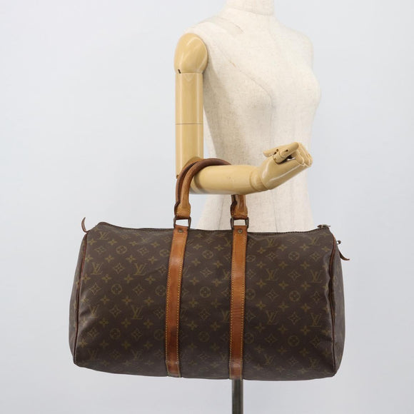 LOUIS VUITTON Monogram Keepall 45 Boston Bag M41428 LV Auth 189964