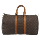 LOUIS VUITTON Monogram Keepall 45 Boston Bag M41428 LV Auth 189964-2