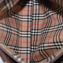 BURBERRY Schoudertas Leer Bruin Goud Auth 189965-12