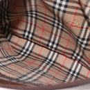 BURBERRY Schoudertas Leer Bruin Goud Auth 189965-20