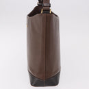 BURBERRY Schoudertas Leer Bruin Goud Auth 189965-3