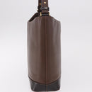 BURBERRY Schoudertas Leer Bruin Goud Auth 189965-4