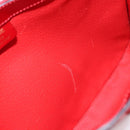 CELINE Star Ball Shoulder Bag Patent Leather Red Gold Auth 189968A-10