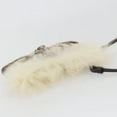 Coach Signature Accessory Pouch Canvas Beige Silver Auth 189969A-6