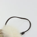 Coach Signature Accessory Pouch Canvas Beige Silver Auth 189969A-8