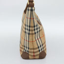 Burberrys Nova Check Shoulder Bag Canvas Beige Gold Auth 189972A-3