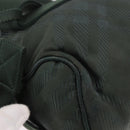 BURBERRY Nova Check Body Bag Nylon Green Silver Auth 189973-16