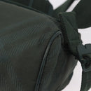 BURBERRY Nova Check Body Bag Nylon Green Silver Auth 189973-17