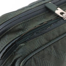 BURBERRY Nova Check Body Bag Nylon Green Silver Auth 189973-10