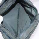 BURBERRY Nova Check Body Bag Nylon Green Silver Auth 189973-22