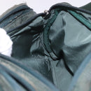 BURBERRY Nova Check Body Bag Nylon Green Silver Auth 189973-23