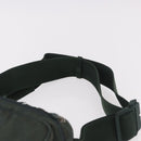 BURBERRY Nova Check Body Bag Nylon Green Silver Auth 189973-14