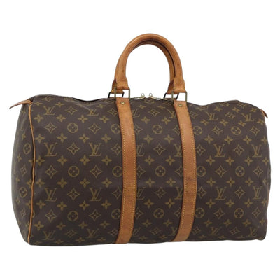 LOUIS VUITTON Monogram Keepall 45 Boston Bag M41428 LV Auth 189980