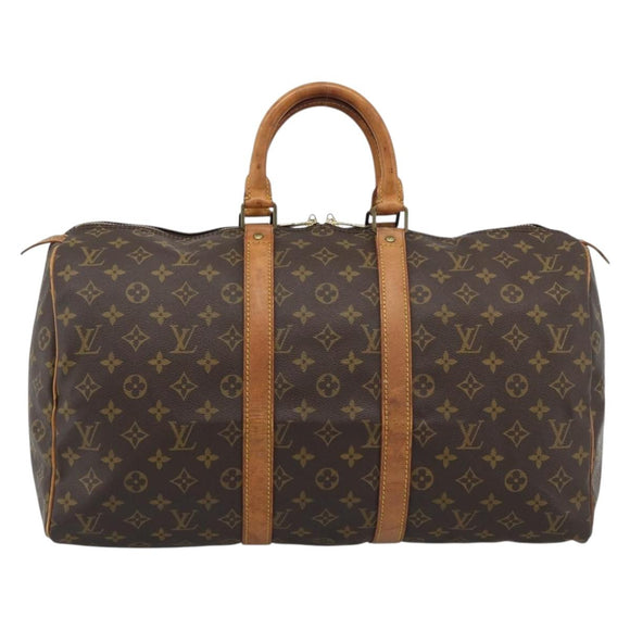LOUIS VUITTON Monogram Keepall 45 Boston Bag M41428 LV Auth 189980