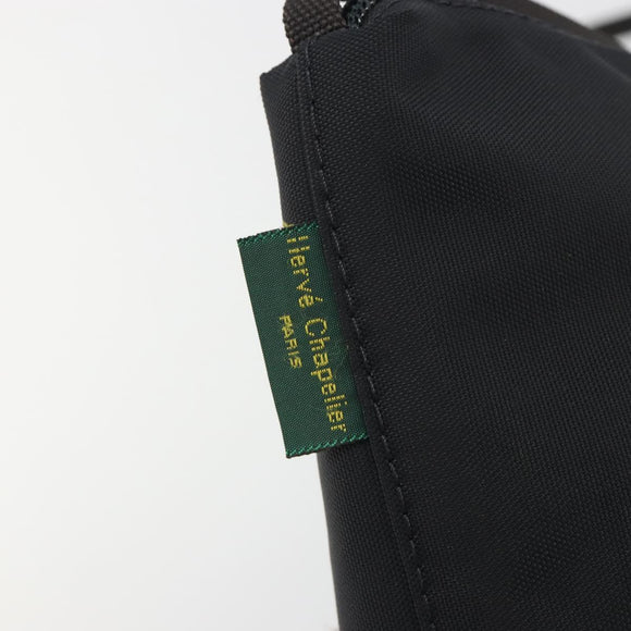 Herve Chapelier Shoulder Bag Canvas Black Auth 189983A