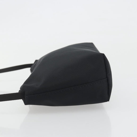 Herve Chapelier Shoulder Bag Canvas Black Auth 189983A
