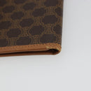 CELINE Macadam Canvas Compact Wallet PVC Leather Brown Auth 189986A-15