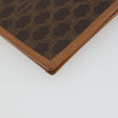 CELINE Macadam Canvas Compact Wallet PVC Leather Brown Auth 189986A-16
