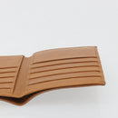 CELINE Macadam Canvas Compact Wallet PVC Leather Brown Auth 189986A-20