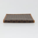 CELINE Macadam Canvas Compact Wallet PVC Leather Brown Auth 189986A-4