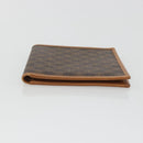CELINE Macadam Canvas Compact Wallet PVC Leather Brown Auth 189986A-6