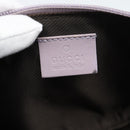 GUCCI GG Canvas Accessory Pouch Lavende Silver 07198 Auth 189988A-17