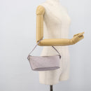GUCCI GG Canvas Accessory Pouch Lavende Silver 07198 Auth 189988A-20