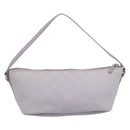 GUCCI GG Canvas Accessory Pouch Lavende Silver 07198 Auth 189988A-2