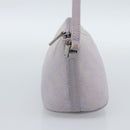 GUCCI GG Canvas Accessory Pouch Lavende Silver 07198 Auth 189988A-3
