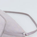 GUCCI GG Canvas Accessory Pouch Lavende Silver 07198 Auth 189988A-8