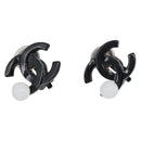 CHANEL COCO Mark Earring Metal Black CC Auth 189989A-1