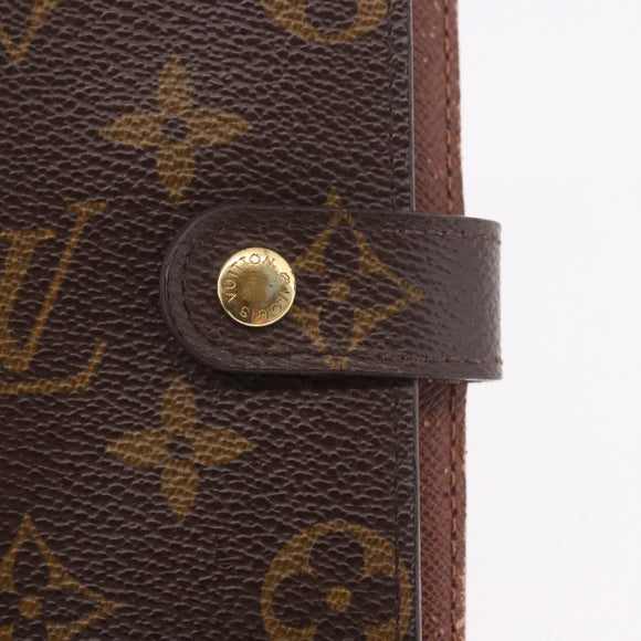 LOUIS VUITTON Monogram Agenda PM Day Planner Cover R20005 LV Auth 189992