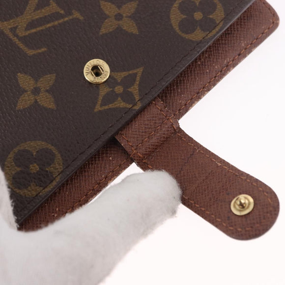 LOUIS VUITTON Monogram Agenda PM Day Planner Cover R20005 LV Auth 189992
