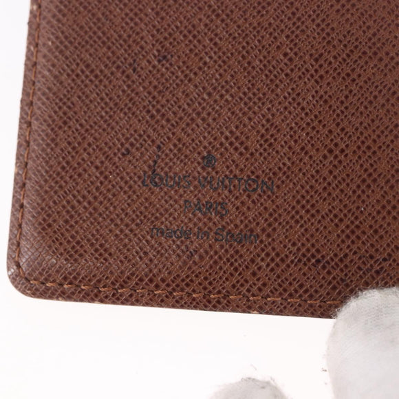 LOUIS VUITTON Monogram Agenda PM Day Planner Cover R20005 LV Auth 189992