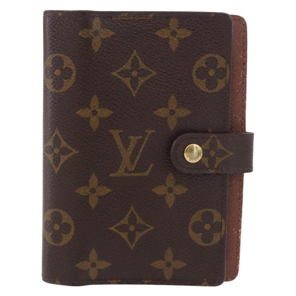 LOUIS VUITTON Monogram Agenda PM Day Planner Cover R20005 LV Auth 189992