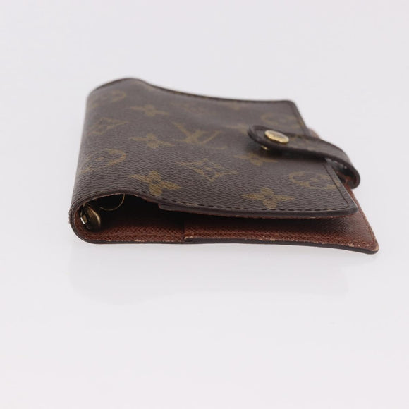 LOUIS VUITTON Monogram Agenda PM Day Planner Cover R20005 LV Auth 189992
