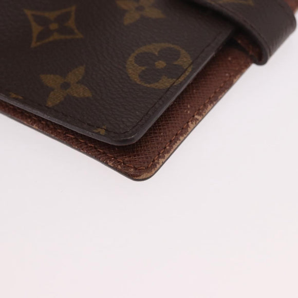 LOUIS VUITTON Monogram Agenda PM Day Planner Cover R20005 LV Auth 189992