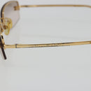 CHANEL COCO Mark Sunglasses Metal Gold Tone CC Auth 189994-4