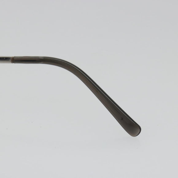 CHANEL COCO Mark Sunglasses Metal Silver CC Auth 189996