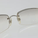 CHANEL COCO Mark Sunglasses Metal Silver CC Auth 189996-10
