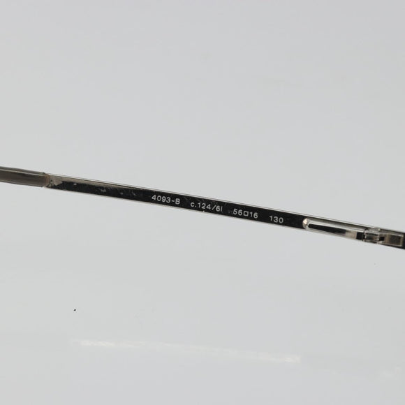 CHANEL COCO Mark Sunglasses Metal Silver CC Auth 189996