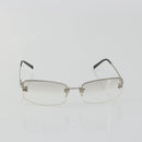 CHANEL COCO Mark Sunglasses Metal Silver CC Auth 189996-13