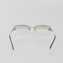 CHANEL COCO Mark Sunglasses Metal Silver CC Auth 189996-2