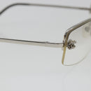 CHANEL COCO Mark Sunglasses Metal Silver CC Auth 189996-8