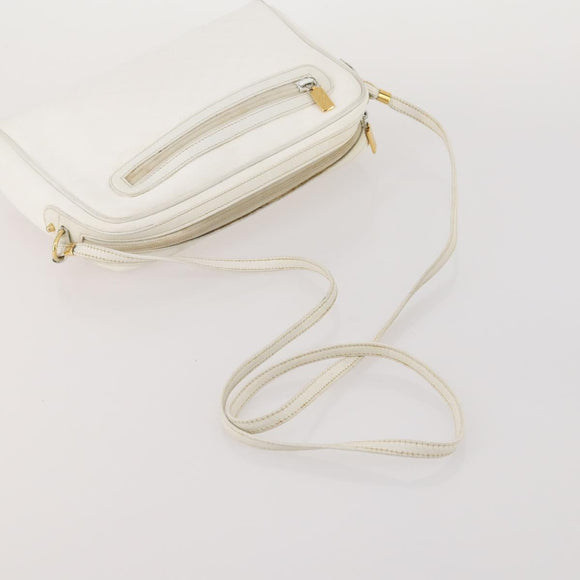 GUCCI GG Canvas Micro GG Supreme Shoulder Bag PVC 2 Set White Black Auth 190001