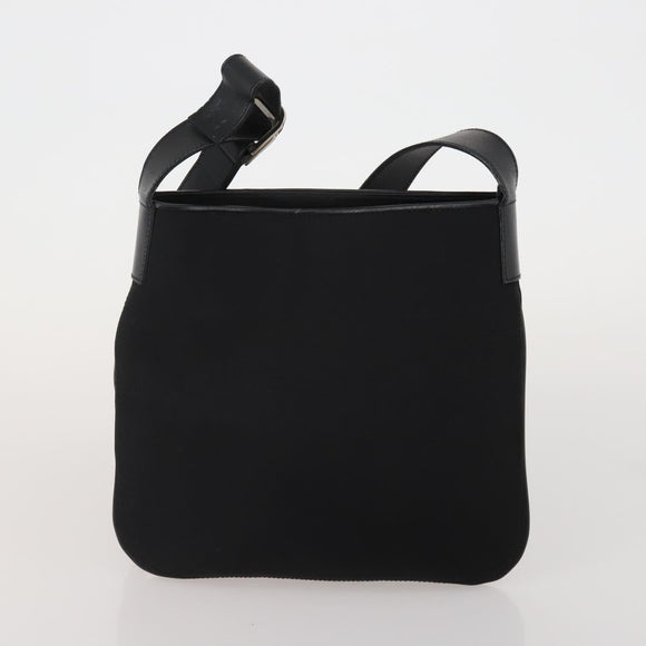 GUCCI GG Canvas Micro GG Supreme Shoulder Bag PVC 2 Set White Black Auth 190001