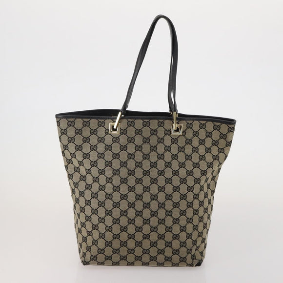 BOTTEGA VENETA Gucci GG Canvas Bag Wool Leather 4 Set Brown Beige Auth 190006