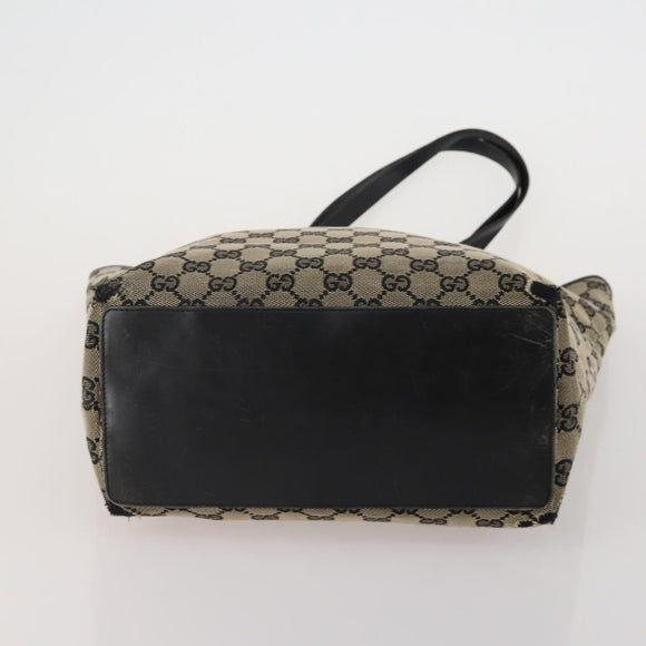 BOTTEGA VENETA Gucci GG Canvas Bag Wool Leather 4 Set Brown Beige Auth 190006