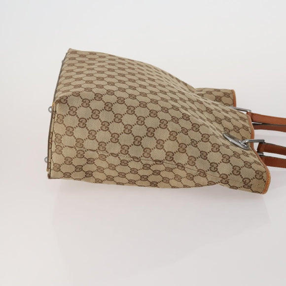 BOTTEGA VENETA Gucci GG Canvas Bag Wool Leather 4 Set Brown Beige Auth 190006