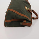 BURBERRY Business Bag Leather Canvas 4 Set Khaki Black Auth 190008-10